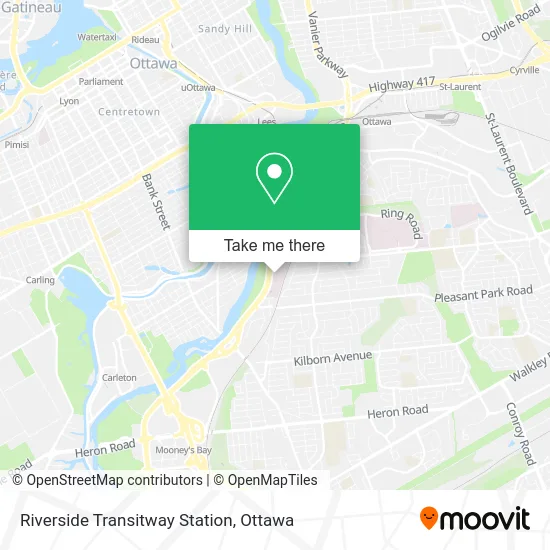 Riverside Transitway Station map