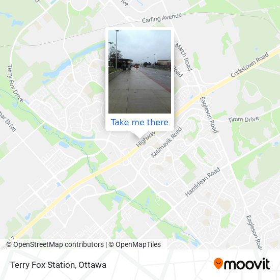 Terry Fox Station map