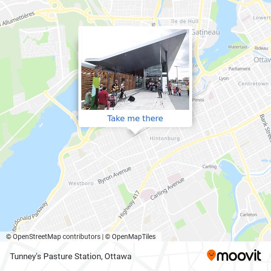 Tunney's Pasture Station plan