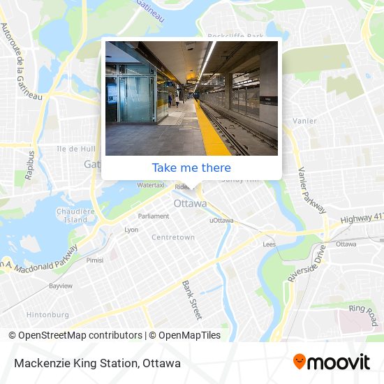 Mackenzie King Station map