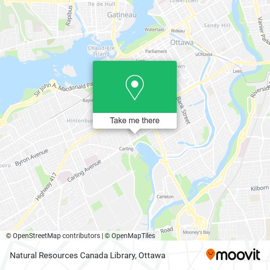 Natural Resources Canada Library map