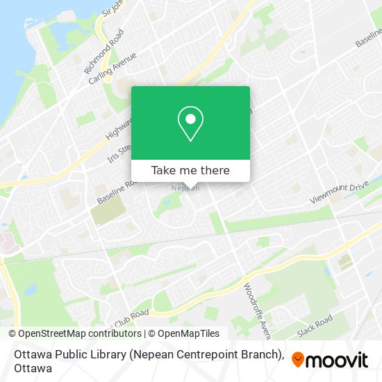 Ottawa Public Library (Nepean Centrepoint Branch) plan