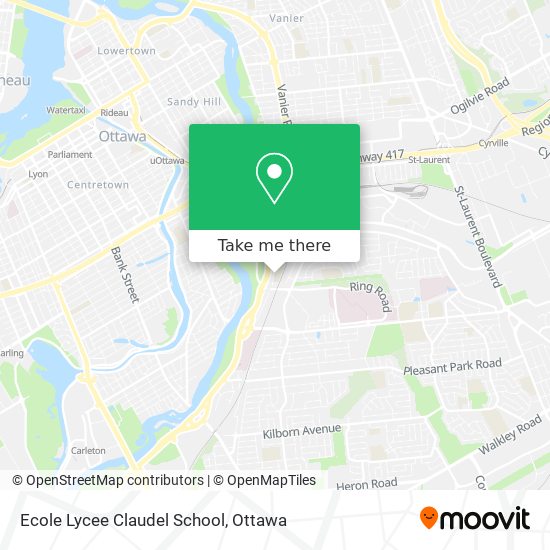 Ecole Lycee Claudel School map