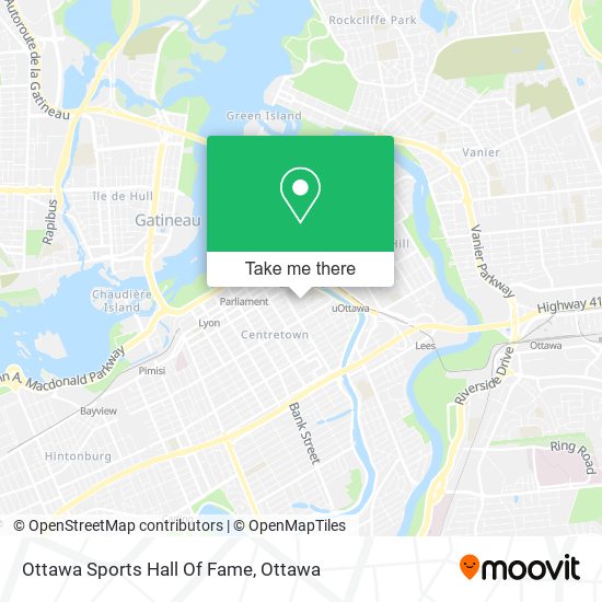 Ottawa Sports Hall Of Fame map