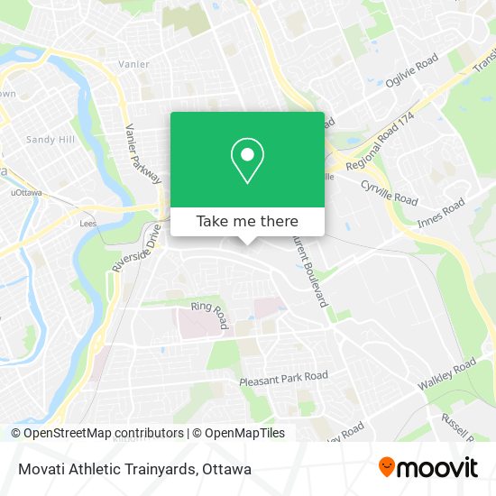 Movati Athletic Trainyards map