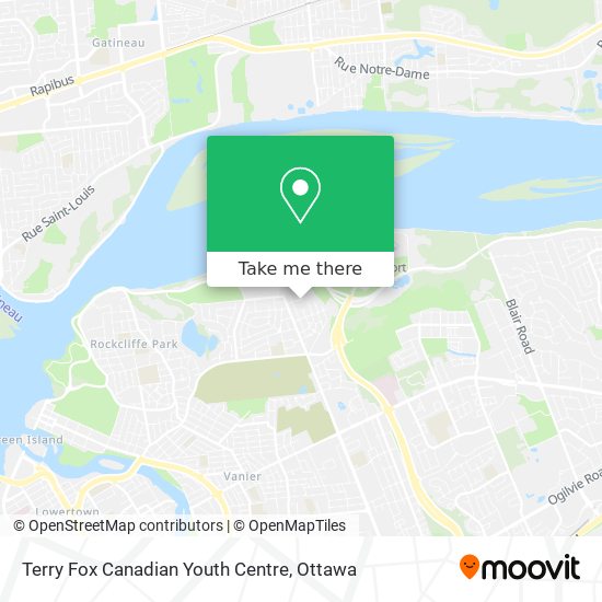 Terry Fox Canadian Youth Centre map