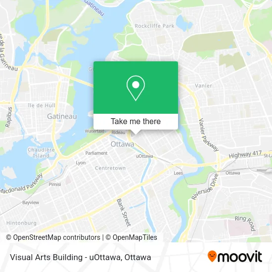 Visual Arts Building - uOttawa map