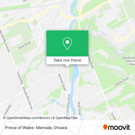 Prince of Wales- Merivale map