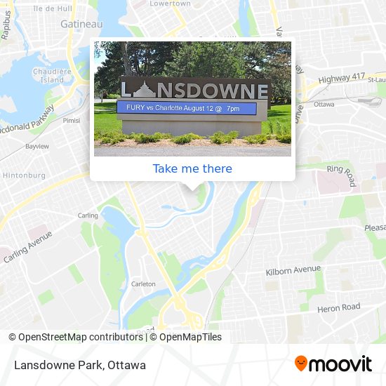 Lansdowne Park map