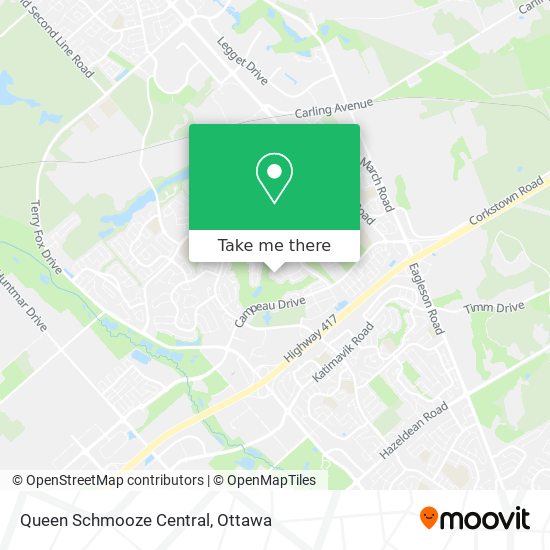 Queen Schmooze Central map
