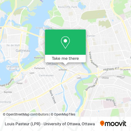 Louis Pasteur (LPR) - University of Ottawa plan
