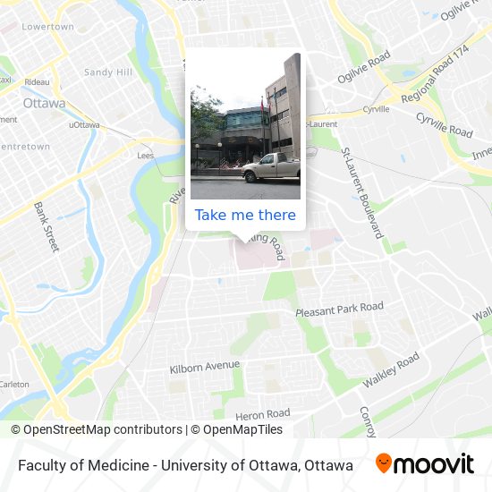 Faculty of Medicine - University of Ottawa map