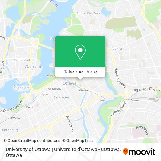 University of Ottawa | Université d'Ottawa - uOttawa map