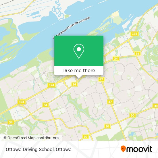 Ottawa Driving School map