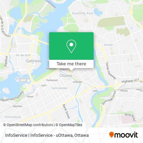 InfoService | InfoService - uOttawa map