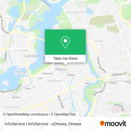 InfoService | InfoService - uOttawa map