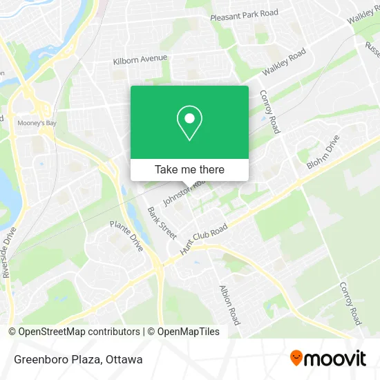 Greenboro Plaza map