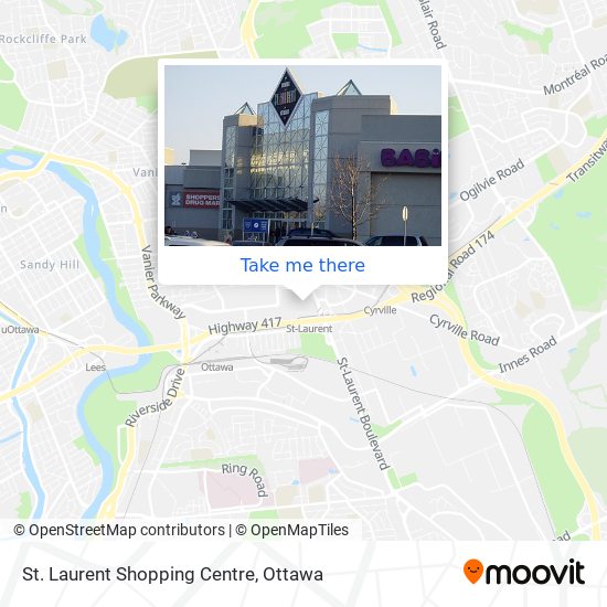 St. Laurent Shopping Centre map