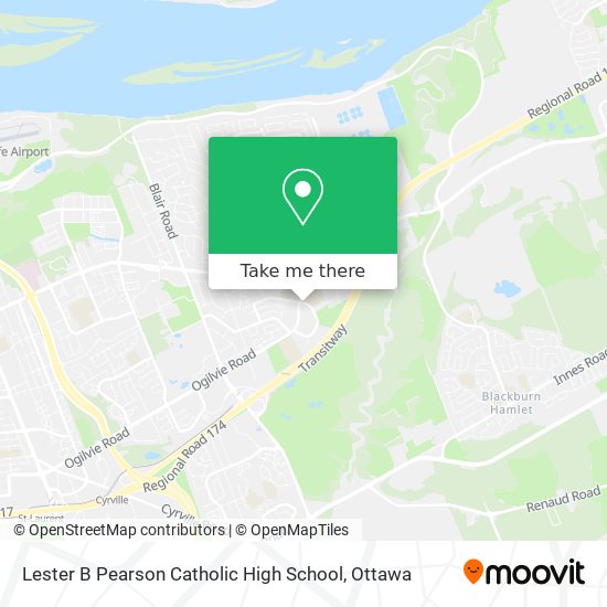 Lester B Pearson Catholic High School map