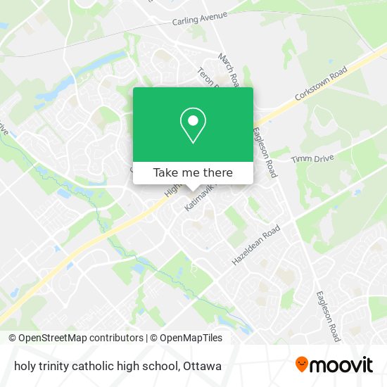 holy trinity catholic high school map
