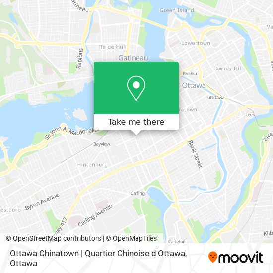 Ottawa Chinatown | Quartier Chinoise d'Ottawa plan