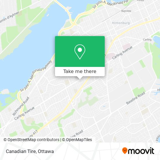 Canadian Tire map