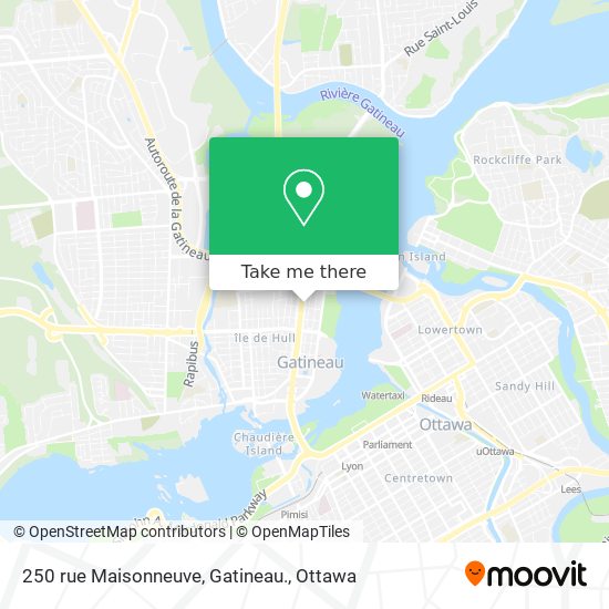 250 rue Maisonneuve, Gatineau. plan