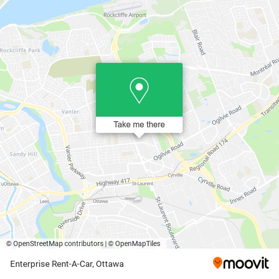 Enterprise Rent-A-Car map