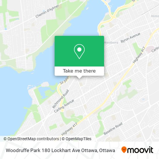 Woodruffe Park 180 Lockhart Ave Ottawa map