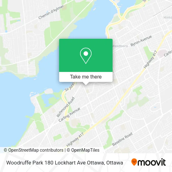 Woodruffe Park 180 Lockhart Ave Ottawa map