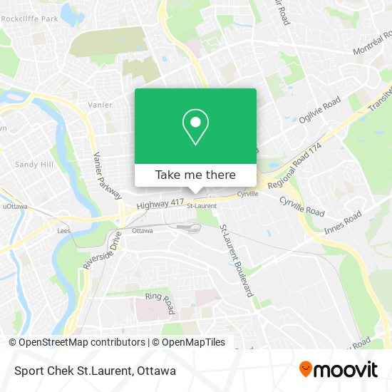 Sport Chek St.Laurent map