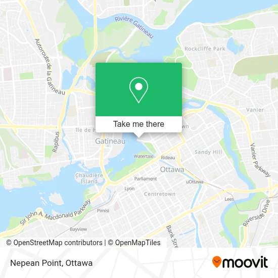 Nepean Point map