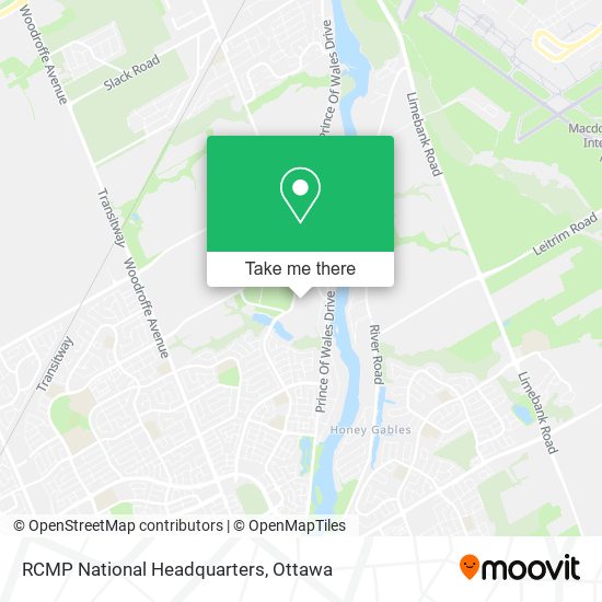 RCMP National Headquarters map