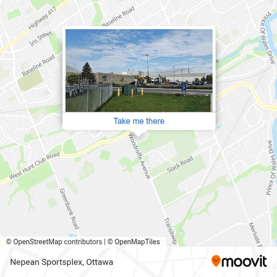 Nepean Sportsplex map