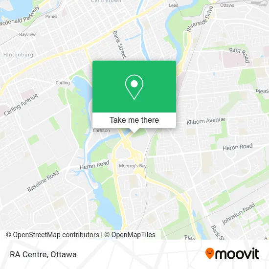 RA Centre map