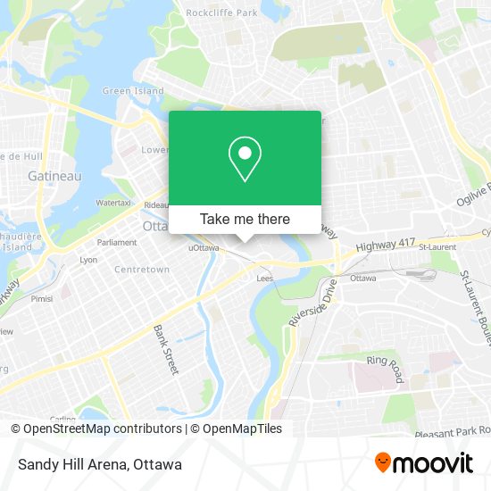 Sandy Hill Arena map