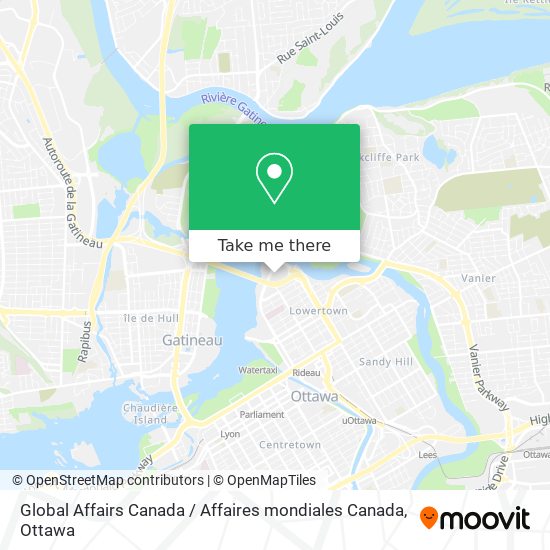 Global Affairs Canada / Affaires mondiales Canada map