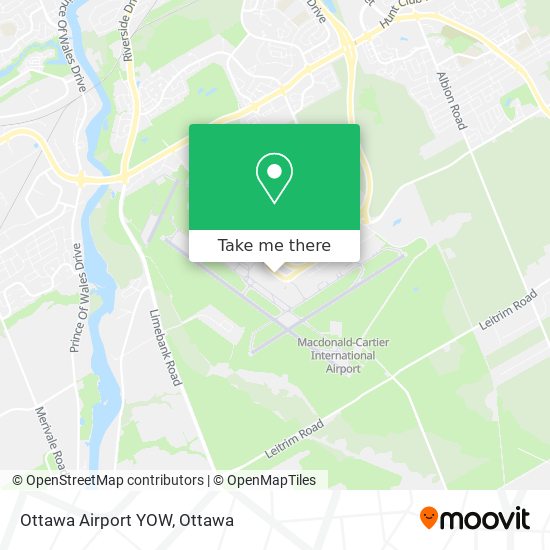 Ottawa Airport YOW map