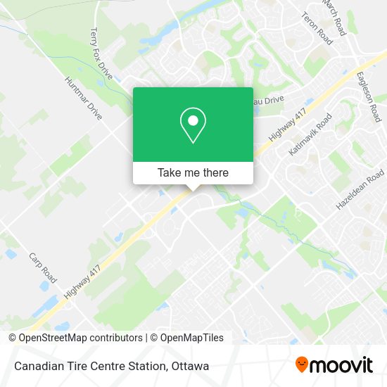 Canadian Tire Centre Station map