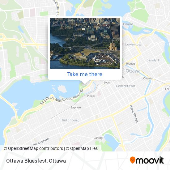 Ottawa Bluesfest map