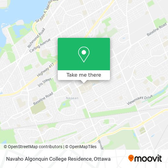Navaho Algonquin College Residence plan