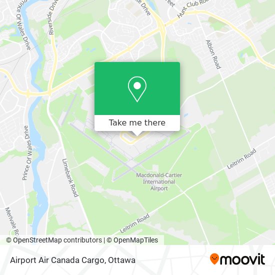 Airport Air Canada Cargo map