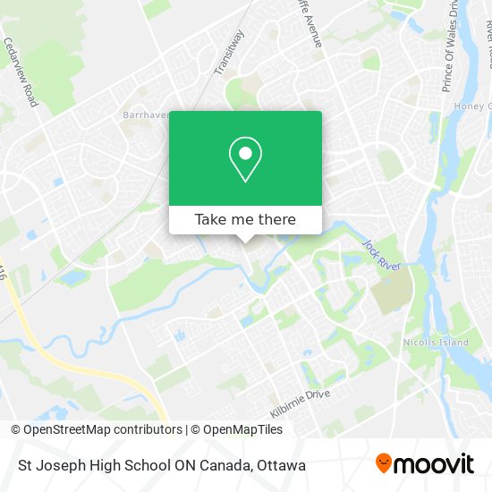 St Joseph High School ON Canada map