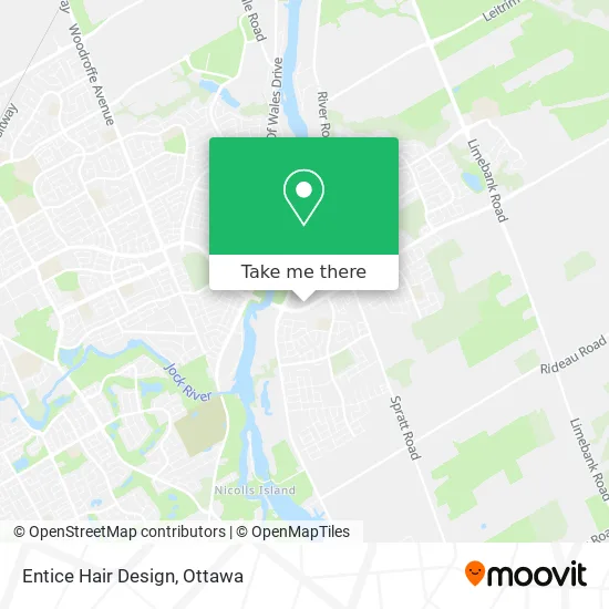 Entice Hair Design map