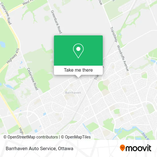 Barrhaven Auto Service map