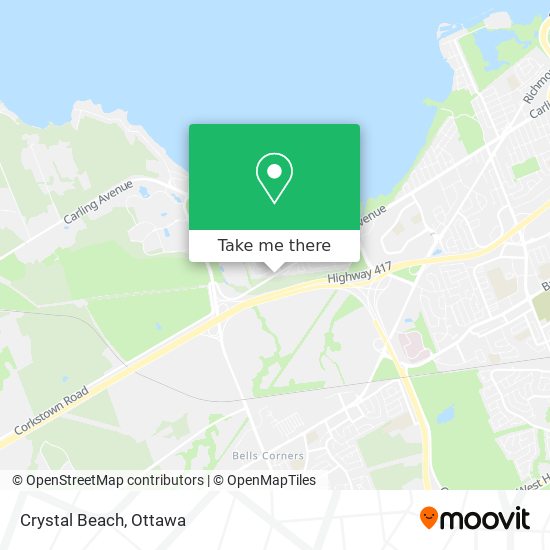 Crystal Beach map