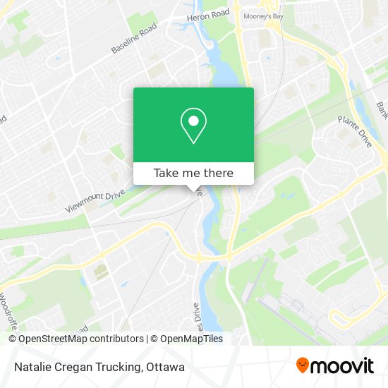 Natalie Cregan Trucking map