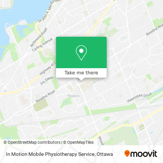 In Motion Mobile Physiotherapy Service map