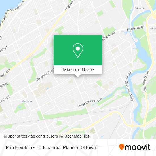 Ron Heinlein - TD Financial Planner map