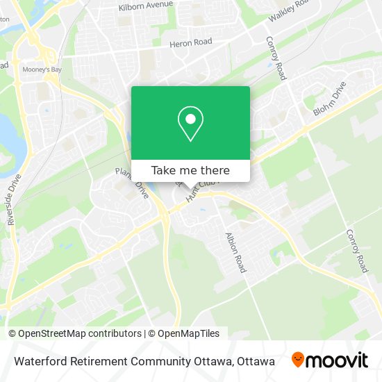 Waterford Retirement Community Ottawa map